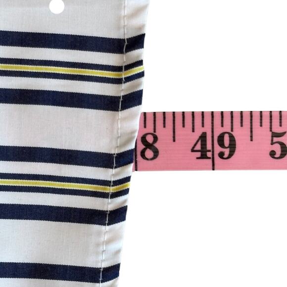 Mlle Gabrielle Striped Belted Shirt Dress Size Large - Picture 10 of 12